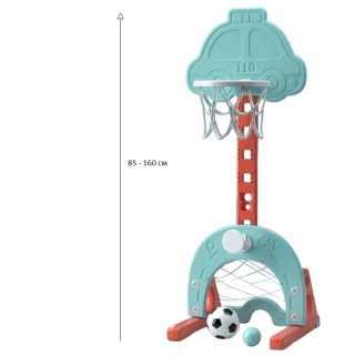 Детски баскетболен кош  Car с футболна врата | Sonne266 - 3