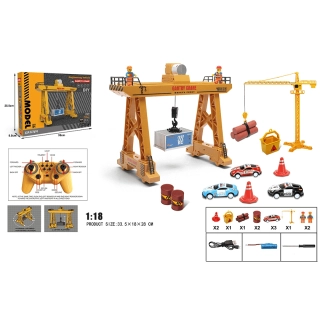Детска играчка строителен комплект с дистанционно и кран | SONNE1298 - 1