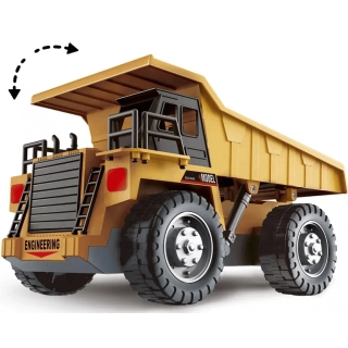 Детски радиоуправляем строителен самосвал с барели и конуси | SONNE1299 - 4