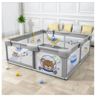 Bear Buddies Play Yard – бебешка кошара с килим 120x120 см | SONNE1302 - 4
