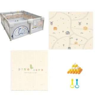 TinyRex PlayYard – бебешка кошара 150x180 см с мрежа | SONNE1306 - 1