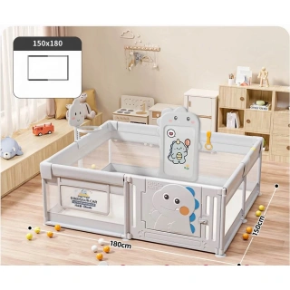 Ограда за игра DinoBox с баскетболен кош и магнитна дъска | SONNE1312 - 16