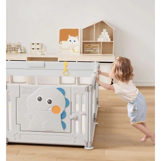 Ограда за игра DinoBox с баскетболен кош и магнитна дъска | SONNE1312 - 3