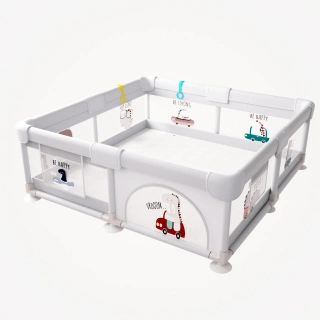 Мека ограда DINO DRIVE M – 150x180 см, модел с динозавърчета | SONNE1314 - 4