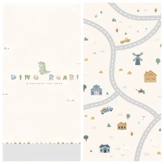 Мека ограда DINO DRIVE M – 150x180 см, модел с динозавърчета | SONNE1314 - 8
