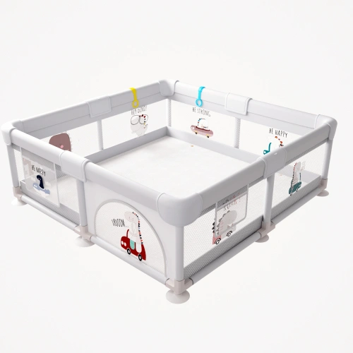 Мека ограда за игра DINO DRIVE S – 120x120 см с илюстрации  